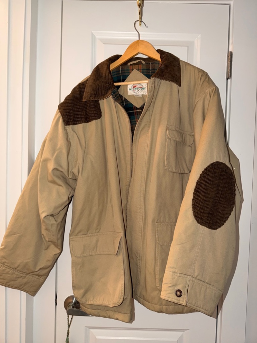 McGregor Khaki Field Jacket with Brown Corduroy Accents